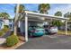 Covered carport with parking for two cars at 454 Cerromar Rd # 275, Venice, FL 34293