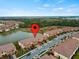 Aerial view of home and community at 20392 Lagente Cir, Venice, FL 34293