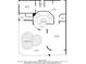 Third floor plan featuring a bedroom, Gathering room, elevator, swimming pool and large balcony at 361 Benjamin Franklin Dr # A, Sarasota, FL 34236