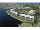 Wide aerial view of community, showing its waterfront location and amenities at 601 Shreve St # 51B, Punta Gorda, FL 33950