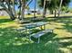 Multiple shaded picnic tables in grassy area at 5220 Palena Blvd, North Port, FL 34287