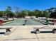 Community bocce ball court with benches and green playing surface at 5220 Palena Blvd, North Port, FL 34287