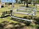 Relaxing swing bench in a park-like setting at 5220 Palena Blvd, North Port, FL 34287