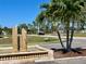 Community fountain with stone accents at 5220 Palena Blvd, North Port, FL 34287