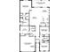 Two-story house floor plan with 3 bedrooms, 2 baths, and a 2-car garage at 16090 Highgate St, Port Charlotte, FL 33953