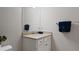 Clean bathroom with granite countertop and white cabinets at 15177 Spanish Point Dr, Port Charlotte, FL 33981