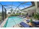 Relaxing screened pool and patio area at 284 Bocelli Dr., Nokomis, FL 34275