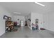 Spacious garage with ample storage and a workbench at 284 Bocelli Dr., Nokomis, FL 34275