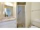 Bathroom with shower, toilet and sink at 472 Circlewood Dr # L9, Venice, FL 34293