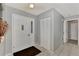 Entryway with tiled floors, neutral walls, and closet at 1567 Waterford Dr, Venice, FL 34292