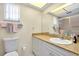 Clean bathroom with updated vanity and shower at 1350 Stafford Ln # 1422, Sarasota, FL 34232