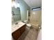 Small bathroom with tub and vanity at 257 Palm Harbor Dr, North Port, FL 34287