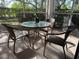 Relaxing outdoor patio features comfortable seating and a serene view at 4240 Central Sarasota Pkwy # 616, Sarasota, FL 34238