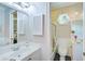 Updated bathroom with a shower/tub combo and a modern vanity at 4376 Corso Venetia Blvd, Venice, FL 34293