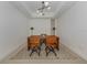 Home office with a large desk, two chairs, and stylish rug at 332 Cocoanut Ave # 503, Sarasota, FL 34236