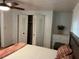 Bedroom with double bed and closet at 406 Trento, Venice, FL 34285