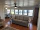 Cozy dining area with wood flooring and window seating at 406 Trento, Venice, FL 34285
