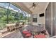 Relaxing screened patio, offering outdoor dining and lounging at 20193 Pezzana Dr, Venice, FL 34292
