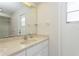 Clean bathroom with a vanity, sink, and mirror at 612 Albee W Rd, Nokomis, FL 34275