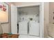 Convenient laundry closet with washer and dryer at 612 Albee W Rd, Nokomis, FL 34275