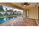 Outdoor screened-in pool area featuring a pool and patio at 2091 Marlin Way, Englewood, FL 34224