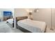 Spacious basement bedroom with a TV and fireplace at 6 Cove Ln, Englewood, FL 34223