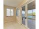 Breakfast nook with water views and French doors at 703 Portia N St, Nokomis, FL 34275