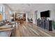 Open concept living space with a view of the kitchen and dining area at 19185 Mangieri St, Venice, FL 34293