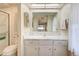 Bright bathroom with vanity and toilet at 628 Cervina Dr, Venice, FL 34285