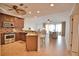 Modern kitchen with stainless steel appliances and granite countertops at 6360 Watercrest Way # 203, Lakewood Ranch, FL 34202