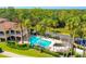 Community pool with pergola and spa at 6360 Watercrest Way # 203, Lakewood Ranch, FL 34202