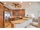 Modern kitchen with stainless steel appliances and granite countertops at 6360 Watercrest Way # 203, Lakewood Ranch, FL 34202