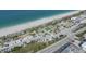 Aerial view of beach, parking, and basketball court at 2197 Nita Ter, North Port, FL 34286