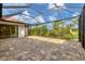 Large screened patio with water views at 2197 Nita Ter, North Port, FL 34286