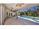 Spacious pool area with lanai and spa at 1886 Cardwell Ct., North Port, FL 34288