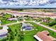 Aerial view showing house location in a residential neighborhood at 5076 Kingsley Rd, North Port, FL 34287