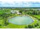 Aerial view of park with spring-fed pool at 4762 Escalante Dr, North Port, FL 34287