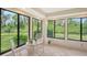Bright sunroom with water views and ample natural light at 338 Pembroke Dr # 208, Venice, FL 34293