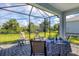 Spacious screened patio perfect for outdoor dining at 12760 Brookgreen St, Venice, FL 34293
