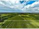 Aerial view of expansive property and pond at 27000 Harrison Rd, Sidell, FL 34266