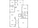 Floor plan showcasing a 3-bedroom, 2-bathroom home at 12261 Canavese Ln, Venice, FL 34293
