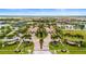 Aerial view of community entrance and landscaping at 19866 Benissimo Dr, Venice, FL 34293