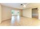 Bright dining area with tile floors and access to enclosed patio at 4283 Eastwood Dr, Sarasota, FL 34232