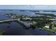Aerial view showing the community's location near the water at 1401 S Mccall Rd # 107B, Englewood, FL 34223