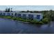 Aerial view showcasing the waterfront location of the community at 1401 S Mccall Rd # 107B, Englewood, FL 34223
