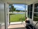 Backyard with view of a serene lake at 200 Roma Rd, Venice, FL 34285