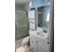 Clean bathroom with white vanity and tub shower at 200 Roma Rd, Venice, FL 34285