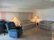 Cozy living room featuring two sofas and a recliner at 200 Roma Rd, Venice, FL 34285