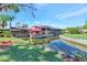 Community clubhouse with water views at 5103 Greencroft Rd, Sarasota, FL 34235