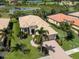 Single-Gathering home with tile roof, two-car garage, and lush landscaping at 117 Savona Way, North Venice, FL 34275